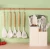 Import 2024 Hot Seller Combined Kitchen Accessory Set Eco-Friendly Silicone Utensils with Wooden Handle for Home Kitchen Use from China