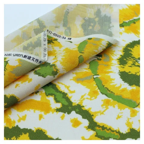 2024 Hot Selling Digital Printed 40S Moisture Absorbent Woven 100% Tencel Plain Fabrics for Clothing