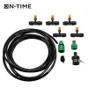 20M Automatic Irrigation System Garden Watering Kit Misting Cooling Spray Plastic Hose Adjustable Automatic Microdrip Irrigation