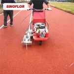 2.2KW Power White Line Marking Machine For Race Running Track, Plastic Athletic Track
