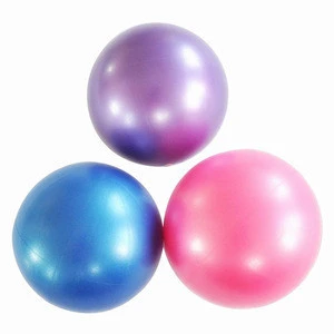 25cm high quality anti-explosion PVC mini yoga ball straw ball pilates ball for body shaping