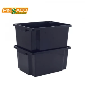 25L Widely Used Excellent Rectangle Used Heavy Duty Plastic Storage Crates Box For Sale