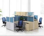 2.8m 4 people brisk multifunctional office partition with drawer shelf