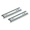 3-fold ball bearing zinc-plate iron roller drawer slide rails