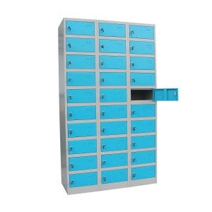 30 Door Workplace Lockers Assembling Style JF-3B10A Commercial Furniture