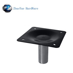360 degree rotating White square swivel plate for swivel chair parts md-17