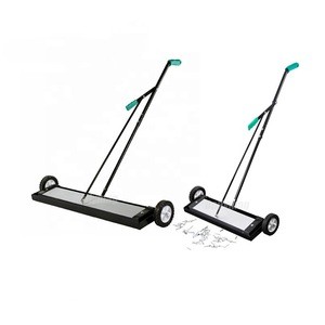 36&quot; Heavy Duty Rolling Wheeled Magnetic Sweeper For Concrete, Carpet Or Grass Metal Cleaning