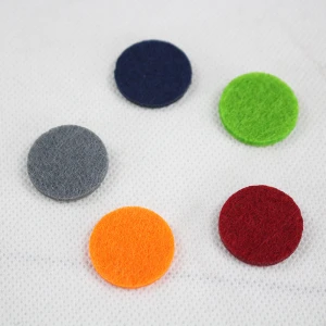 3cm diameter Car Air Freshener felt color pads with Vent Clip