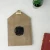 3D Heart decoration cottage style electronic clock wooden wall clock