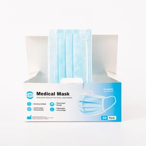 3PLY Disposable Medical Mask CE Approved Face Shield Comfortable Face Mask for Personal Protection