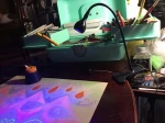 3W 395Nm LED Fluorescent Painting UV Blacklight Gooseneck USB Ultraviolet Lamp with Clamp