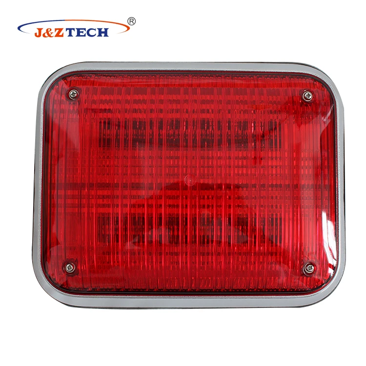 3W amber red split color flashing warning ambulance LED dome strobe lights