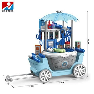 4 in 1 multifunction dental clinic medical cart kids doctor kit play set toys HC498587