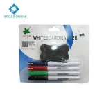 4 PC Erasable Marker Refill Ink Whiteboard Marker Pen With Eraser