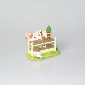 4.3 Inch Fairy Garden Resin Craft Mini Tool Shelf
