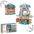 Import 45Pcs 2 In 1 DIY Play House Kids Shopping Mall Table Villa Toy Kitchen Play Set Little Salesclerk Supermarket Play  Toys from China