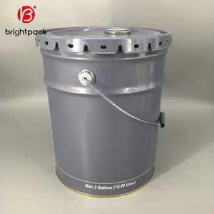 Import 5 Gallon Metal Tin Pail Bucket With Oil Lid And Metal Handle For Grease From China Find Fob Prices Tradewheel Com