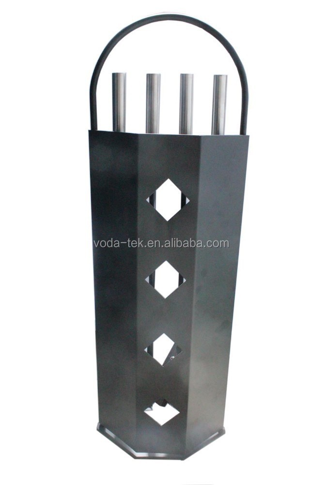 5 Pieces Fireplace Tool Set with Stainless Steel Handle