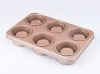6-hole Carbon Steel Baking Pan, Customs made Bakeware