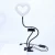 Import 6 Inch RGB Colorful Heart Shaped USB Photographic Led Lighting Clip Selfie Ring Light from China