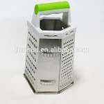 6 sided stainless steel multifunctional useful cheese grater kitchen vegetable grater