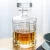 Import 830ml square whiskey decanter checks 5-Piece set from China