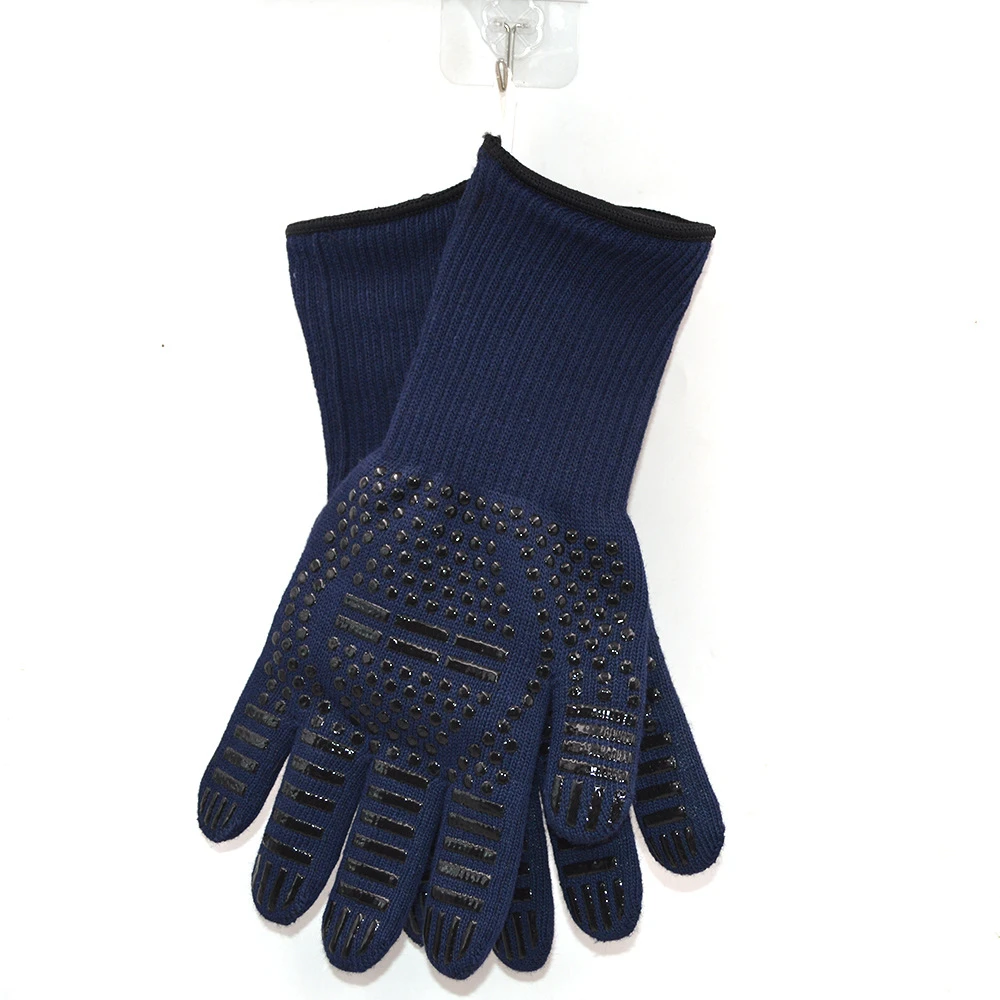 932F Extreme Heat Resistant Glove  Oven BBQ Grill Glove with Food Silicone Gel