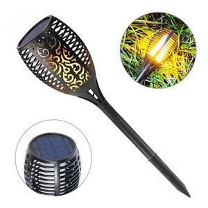96 LED Solar Garden Landscape Lamp Solar Torch Light With Flickering Flame