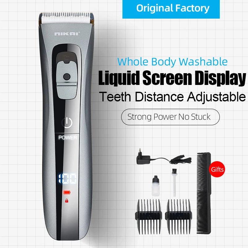 A-NK2219 new saloon barber hair men trimmer professional rechargeable cordless hair cut machine electric hair trimmer