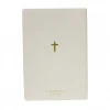 A5 Soft colorful cover customized notepad golden cover notebook
