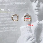 Accessories Single Purchase Metal Buckle Women Bag D Buckle Ring Buckle Semicircular Hardware Bag Accessories Backpack