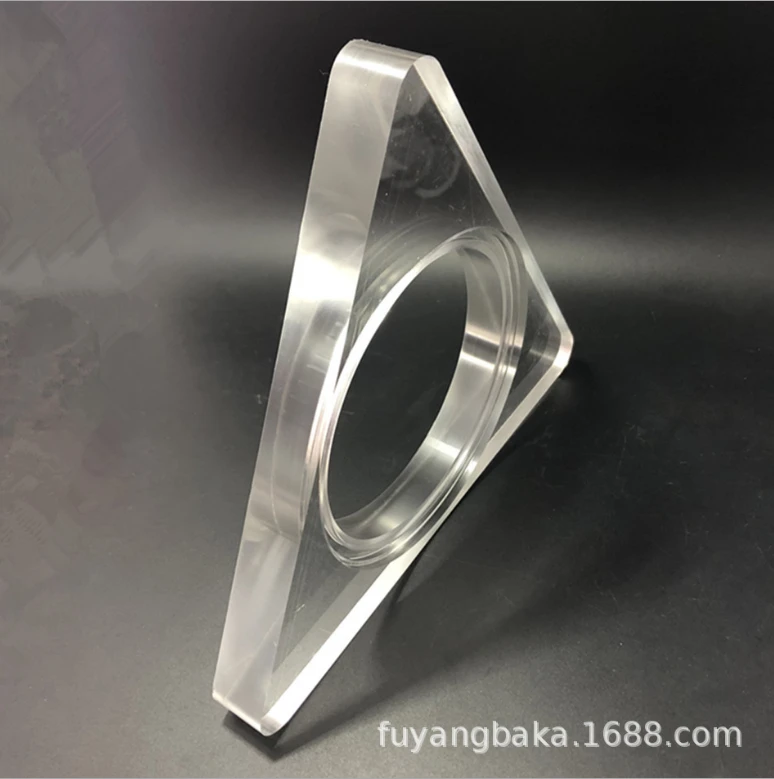Acrylic/PMMA  polished lamp base/ lamp accessories electronic component cnc plastic turning high precision.