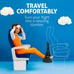 Adjustable Height Airplane Foot Rest Flight Carry-On Travel Portable Footrest Hammock