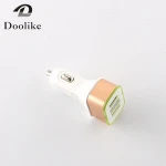  best sellers colorful electric car charger, dual port car charger with usb and cable