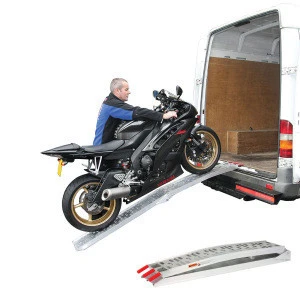 Aluminium Biketek Motorcycle ATV Motocross Trailer Folding Loading Ramp450kgs