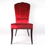 Aluminum Luxury Hotel velvet chair