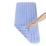 Amazon Best Selling Anti Slip Bathroom Mat Non Slip Washable Bath Mat PVC Bathtub Mat with Suction Cups