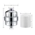 Amazon Hot Sale OEM Universal 10 / 12/ 15 Stages Chrome Shower Head Water Filter