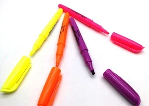 American style pocket popular highlighter marker fluorescent pen for back to school