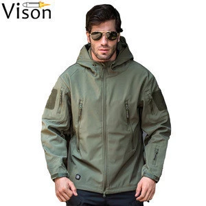 Army greenJacket military winter hunting jackets Sharkskin jacket custom windbreaker jacket for men