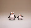 Artificial animal mini Penguin mother and child miniature model dollhouse decoration micro landscape accessory plastic craft
