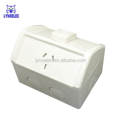 Australia Weatherprotected IP53 Waterproof switched socket outlet