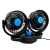 Import auto cool rechargeable usb dual heads car cooling fan from China