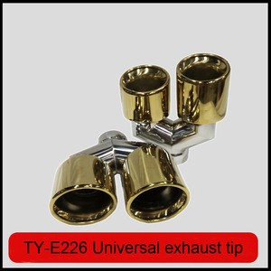auto tuning universal stainless tips in exhaust system