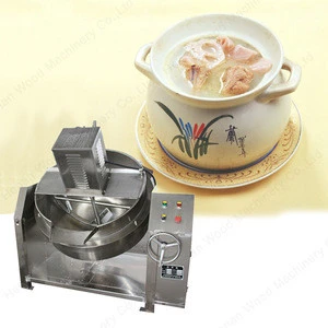 automatic cooking pot steam double jacketed kettle gas steam boiler