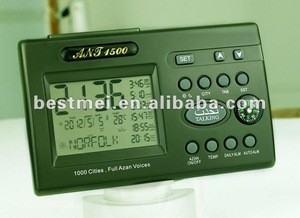 Automatic portable digital clock with mp3 player
