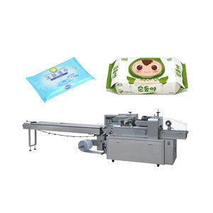 Automatic Wet Towel  Pillow Type Packing Machine