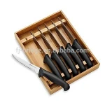 Bamboo Kitchen Knife Holder Drawer