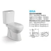Bathroom fittings two piece ceramic sanitary ware Wc toilet