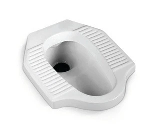 Bathroom squat toilet , india white rectangular ceramic squatting pan
